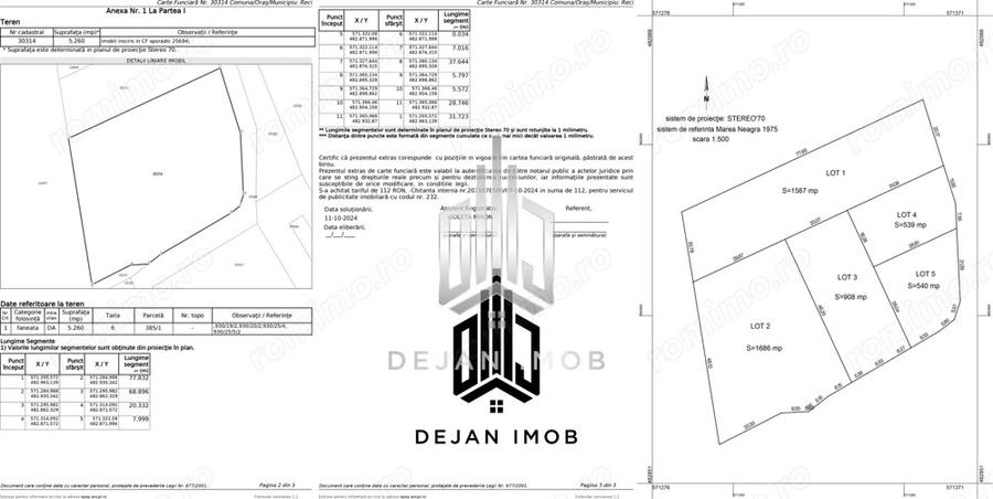Teren de 5260 mp, în Reci