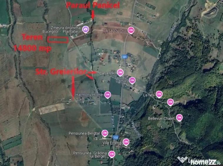 Teren Rasnov zona Glajerie-14800mp extravilan - 3