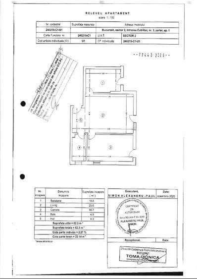Apartament cu 2 camere în Ștefan cel Mare