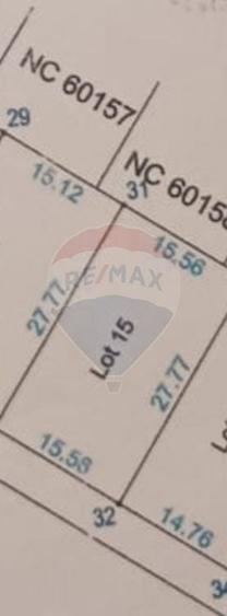 Teren Construcții intravilan de 432 mp, în Berceni
