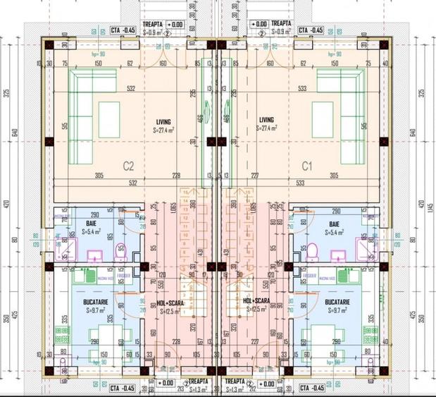 Duplex cu 5 camere cu Canalizare în Bragadiru