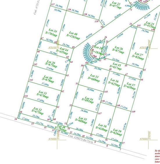 Teren Construcții intravilan de 626 mp, în Moșnița Nouă