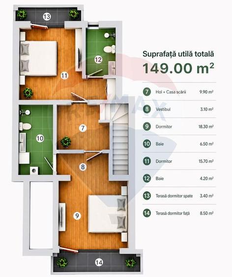 Apartament cu 4 camere decomandat în Calea Moroieni