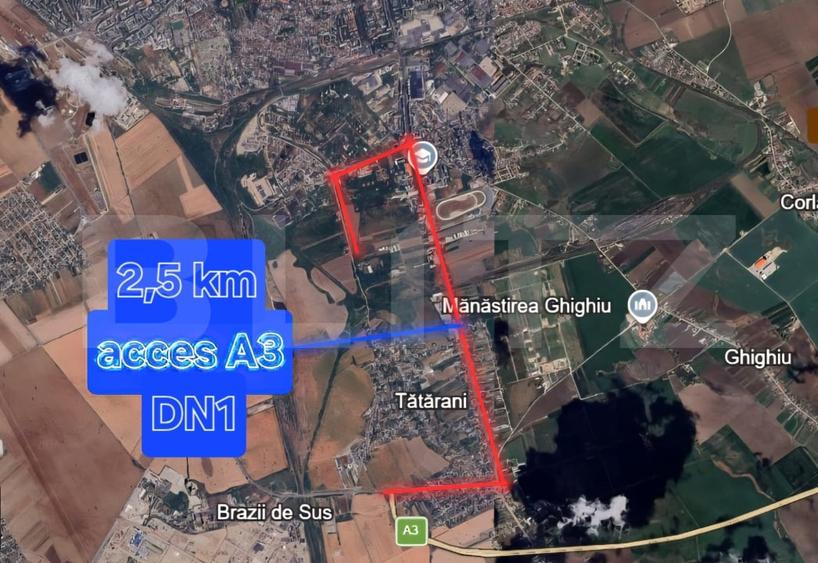 Teren Construcții intravilan de 12500 mp, în Rafinaria Astra