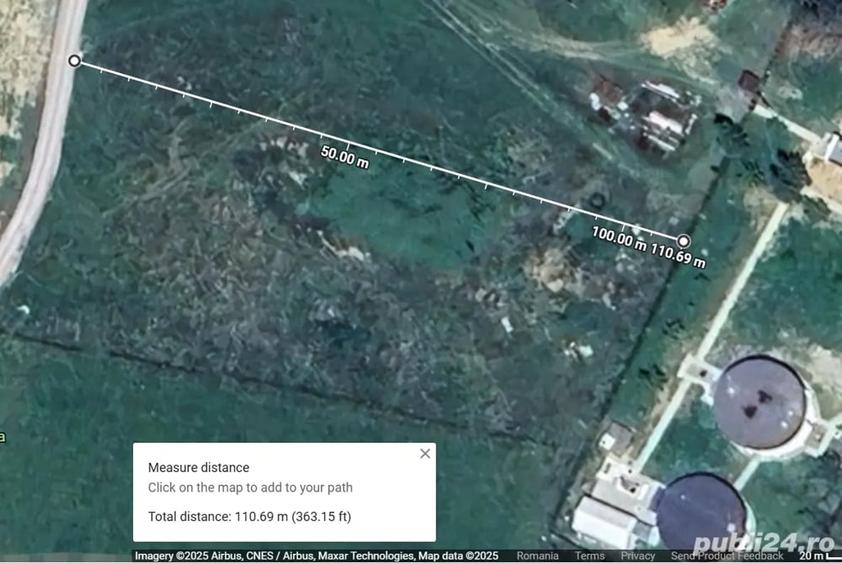Teren de 4000 mp, în Cristian