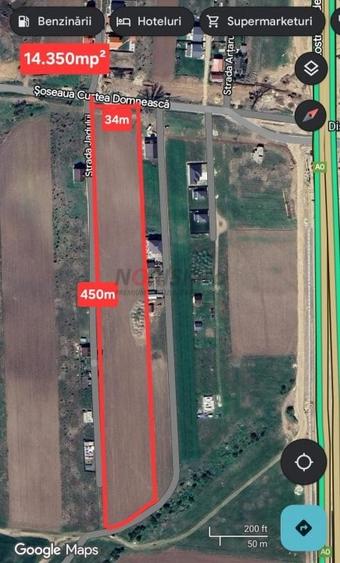 Teren Construcții intravilan de 1500 mp, în Domnești
