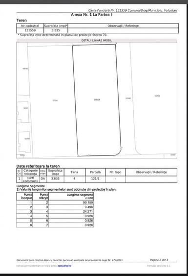 Teren Construcții intravilan de 3835 mp, în Pipera