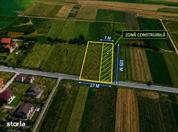 Teren de 2858 mp, în Stupini