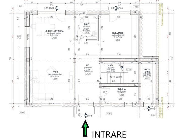 Casă individuală cu 4 camere cu Canalizare în Lazaret