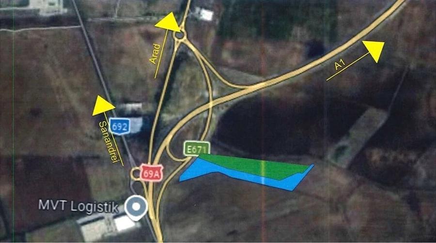 Teren de 54000 mp, în Aradului