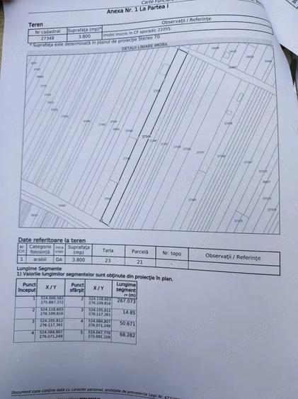 Teren de 5800 mp, în Nanov