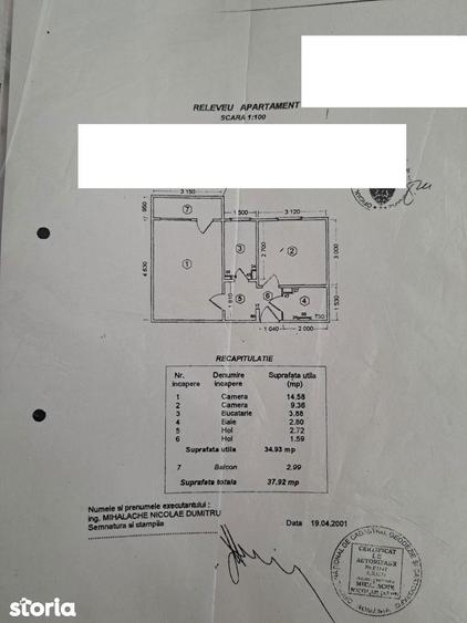 Apartament cu 2 camere decomandat, mobilat în Tei