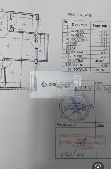 Apartament cu 2 camere semidecomandat, mobilat în 1 Decembrie 1918