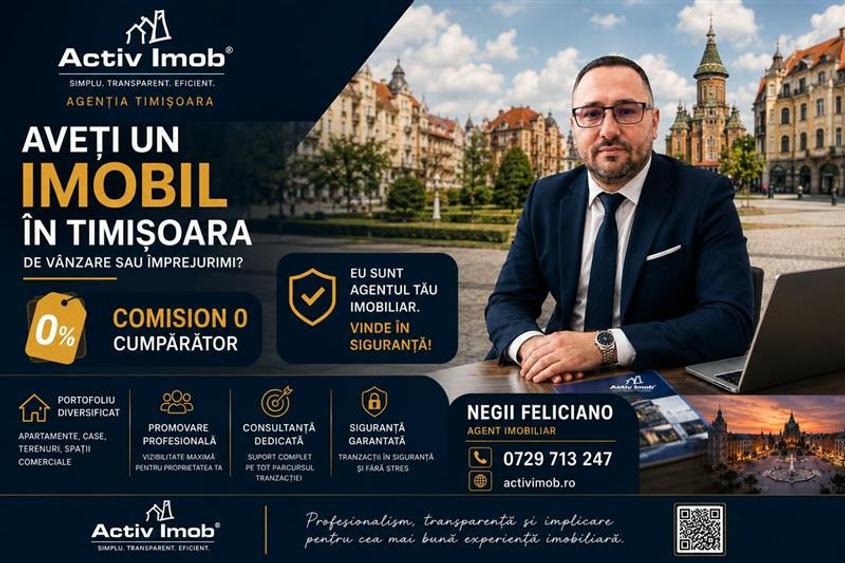 Apartament cu 3 camere semidecomandat în Circumvalațiunii