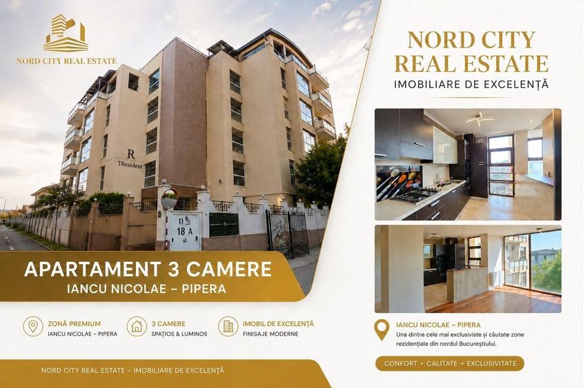 Apartament cu 3 camere semidecomandat în Exterior Vest