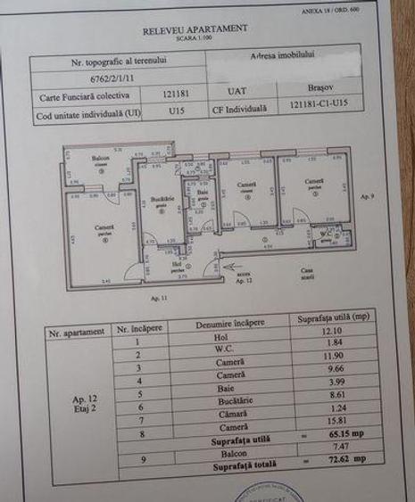 Apartament cu 3 camere decomandat, mobilat în Drumul Carului