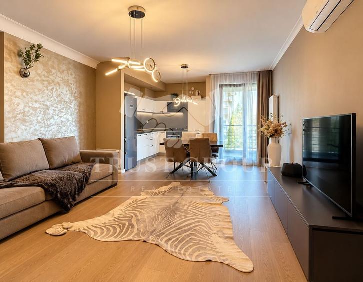 Apartament cu 2 camere semidecomandat, mobilat în Herăstrău