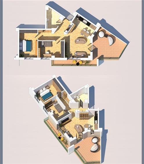 Apartament cu 3 camere decomandat în Burdujeni
