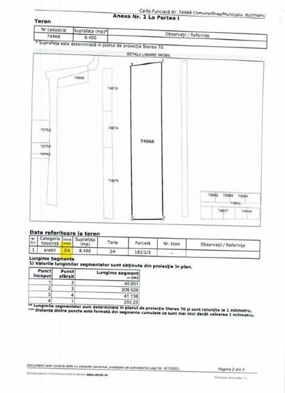 Teren agricol intravilan de 8400 mp, în Butimanu