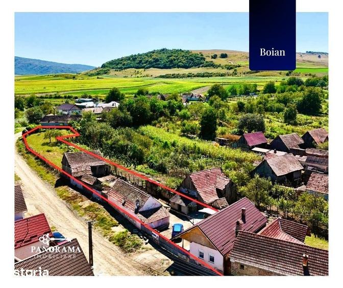Casă cu 2 camere cu Teren 1382 Mp în Bazna