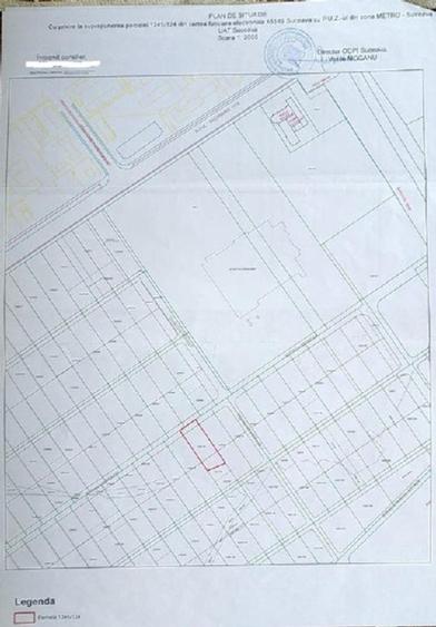 Teren Construcții intravilan de 1664 mp, în Sud