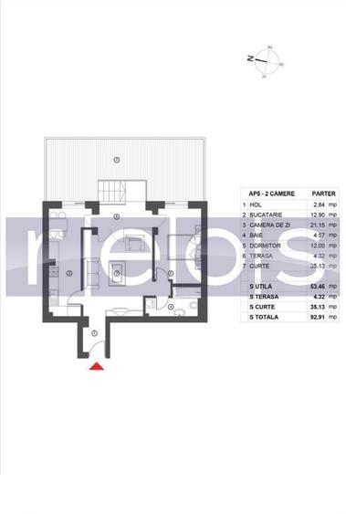 Apartament cu 2 camere în Herăstrău