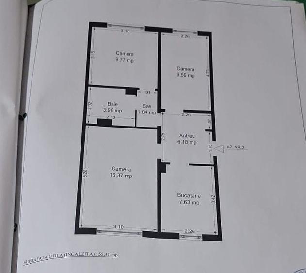 Apartament cu 3 camere, mobilat în Lipovei