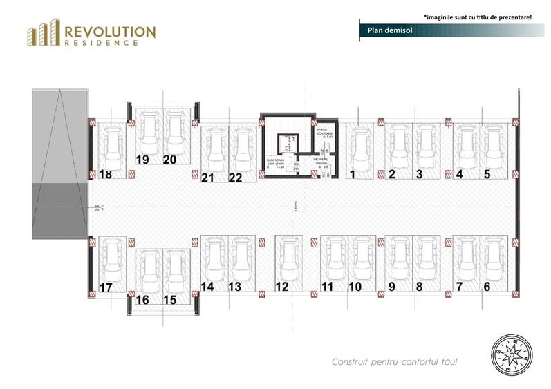 Apartament cu 3 camere decomandat în Republicii
