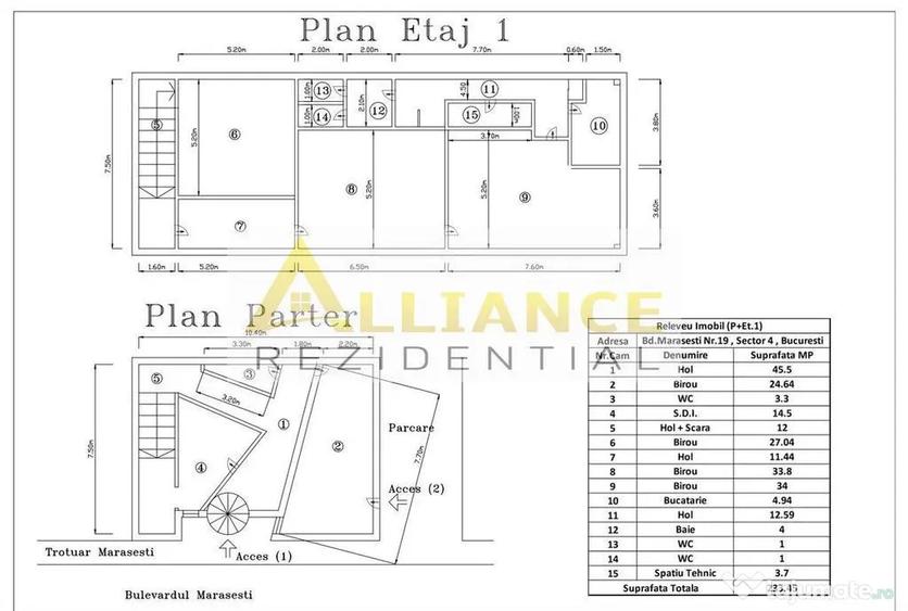 Spațiu comercial, de 233 mp, în Mărășești