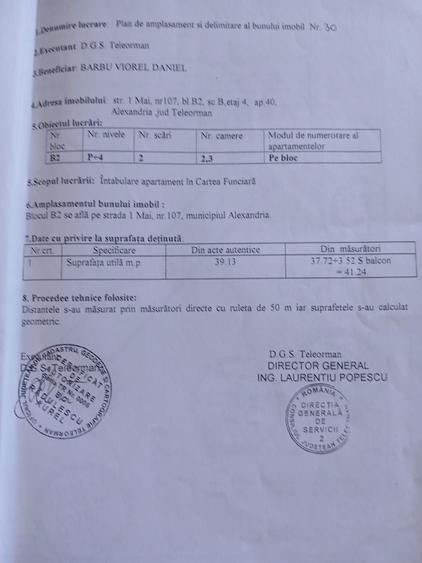 Apartament cu 2 camere semidecomandat în 1 Mai