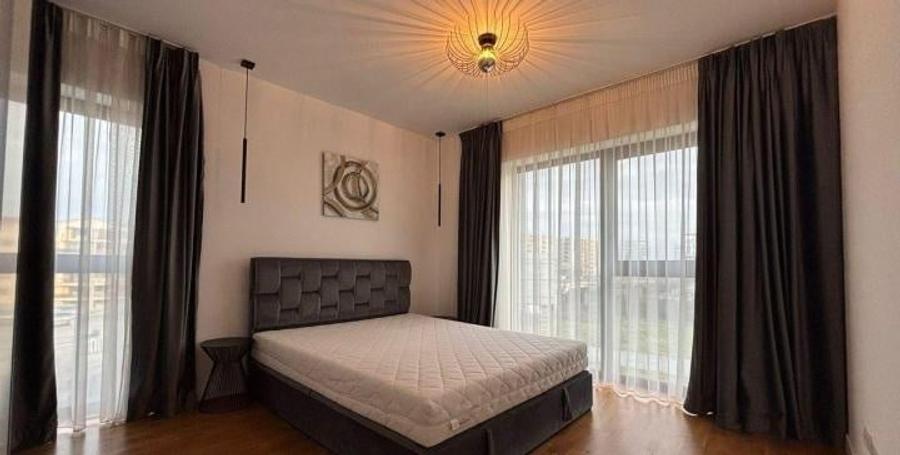 Apartament cu 2 camere semidecomandat, mobilat în Băneasa