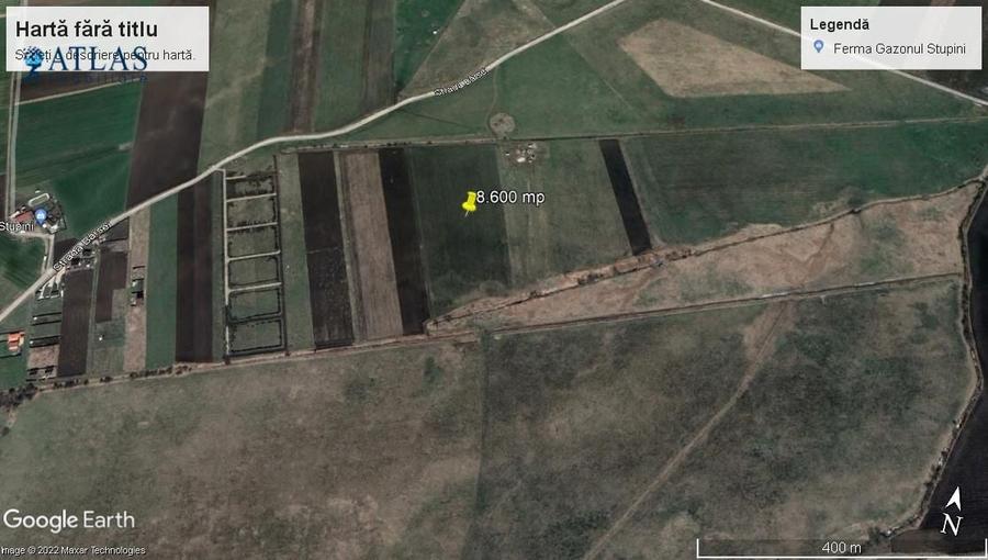 Teren agricol intravilan de 43100 mp, în Stupini