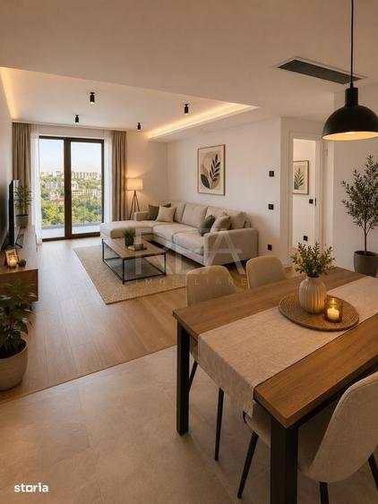 2 camere Floreasca decomandat, et.6, an 2026, metrou, 71 mp - 5