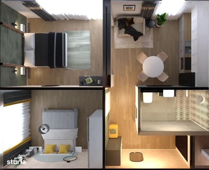 Apartament cu 2 camere decomandat în Micești