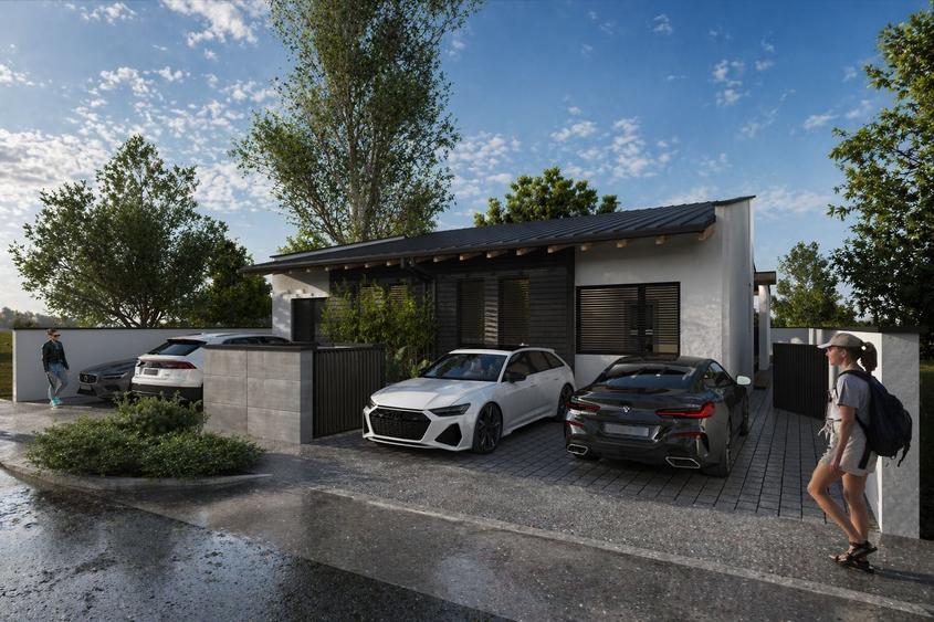Duplex cu 3 camere cu Canalizare în Giarmata-Vii