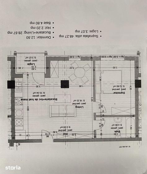 Apartament cu 2 camere în Dâmbul Rotund