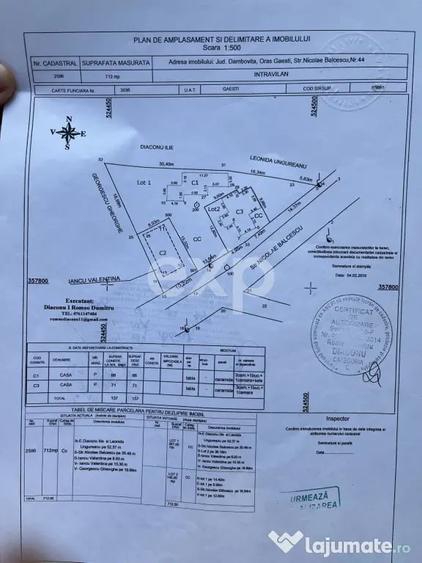 Casă cu 3 camere cu Teren 567 Mp în Central