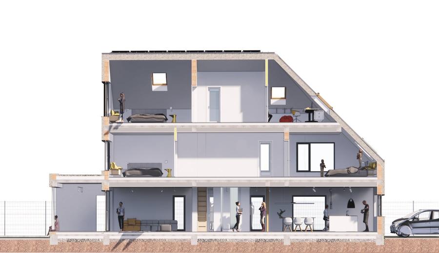 Duplex cu 4 camere cu Canalizare în Dumbrăvița