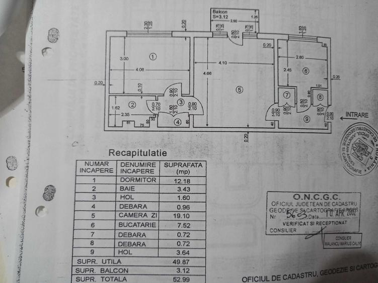 Apartament cu 2 camere semidecomandat în Găvana