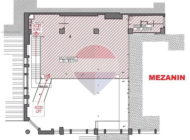 Spațiu comercial, de 192.66999816895 mp, în Cotroceni