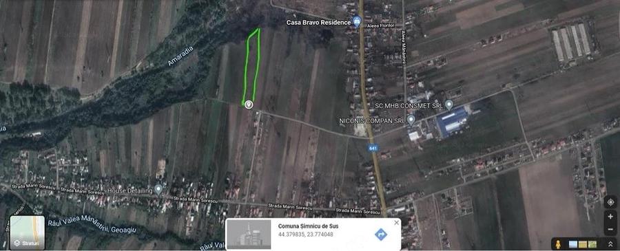 Teren de 12775 mp, în Brâncoveanu