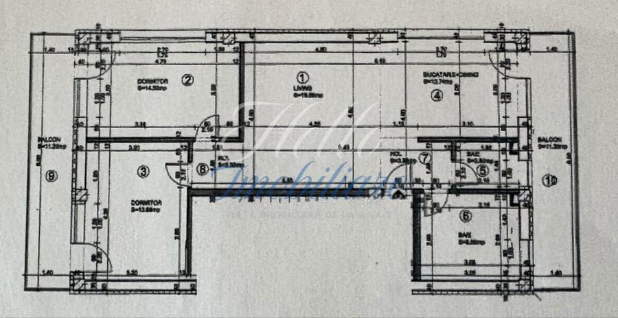 Apartament cu 3 camere decomandat, mobilat în Andrei Mureșanu