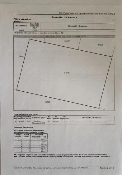 Teren de 2207 mp, în Bălăceanca