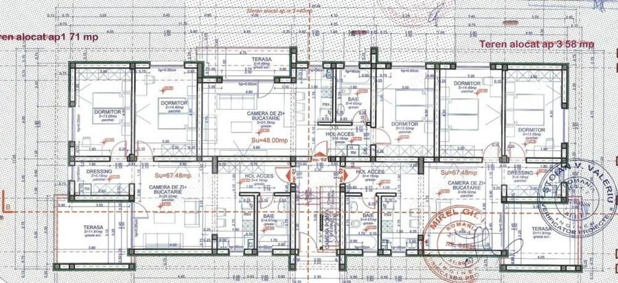 Apartament cu 3 camere decomandat în Central
