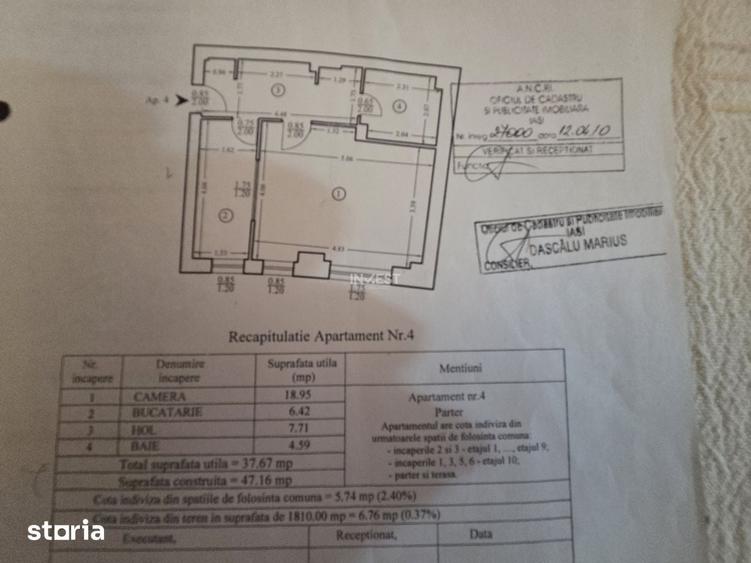 Garsonieră decomandată în Alexandru cel Bun