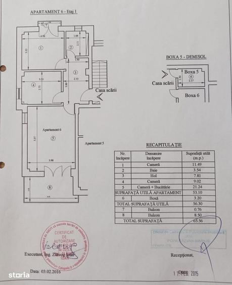 Apartament cu 3 camere decomandat, mobilat în Moara de Vânt