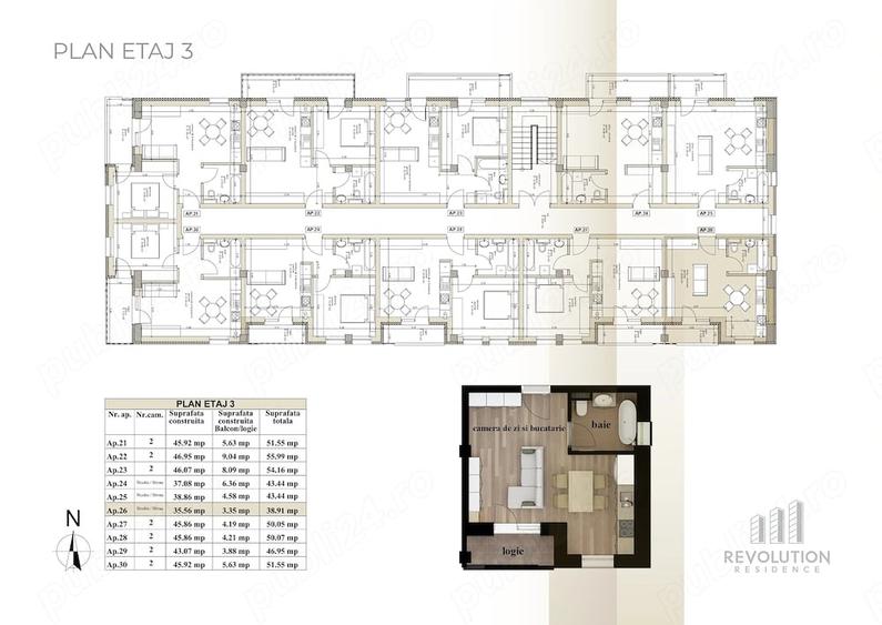 NEW! COMISION 0% - Apartamente cu 2 camere - Oltului 13A, Baia Mare - 7