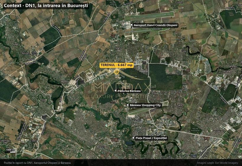 Teren Construcții intravilan de 6667 mp, în Băneasa
