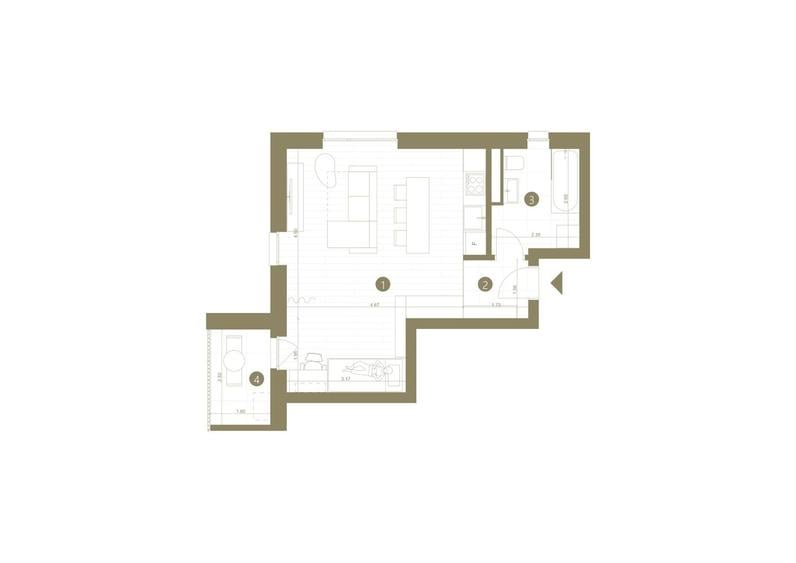 Apartament cu 1,5 camere în zona Parneava - 4