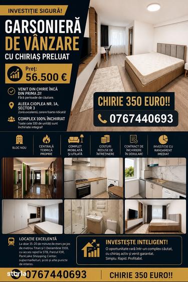 GARSONIERA DE VANZARE INVESTI?IE - DIRECT DEZVOLTATOR - 1